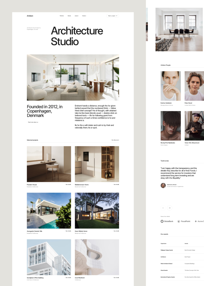 Arkitem - Webflow Template